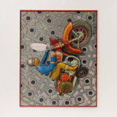 ヴィンテージスズ玩具オートバイTIPPCO ジグソーパズル (縦)