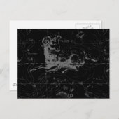 ヴィンテージスタイリッシュおひつじ座 ポストカード (正面/裏面)