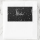 ヴィンテージスタイリッシュおひつじ座 長方形シール (バッグ)