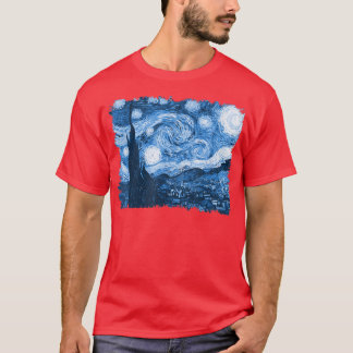 ヴィンテージスタイリッシュアートスターリーナイトバンゴッホクラシック Tシャツ
