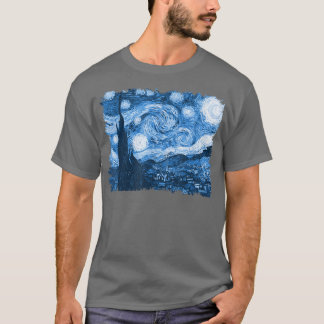 ヴィンテージスタイリッシュアートスターリーナイトバンゴッホクラシック Tシャツ
