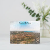 ヴィンテージスタイリッシュテッサロニキGreece Europe Aegean ポストカード (スタンド正面)