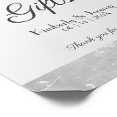 ヴィンテージスタイリッシュペーター結婚の卓上徴候 ポスター (角)