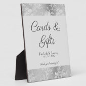 ヴィンテージスタイリッシュペーター結婚の看板 フォトプラーク (側面)