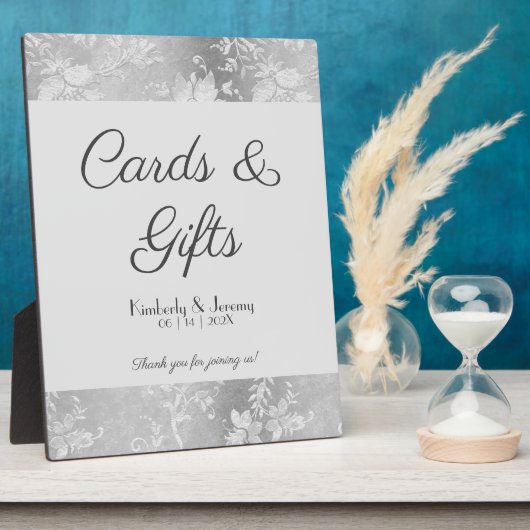 ヴィンテージスタイリッシュペーター結婚の看板 フォトプラーク (側面)