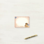 ヴィンテージスタイリッシュラファエルケルブ&ブルーバタフライ ポストイット (デスク上)