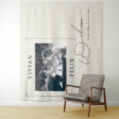 ヴィンテージスタイリッシュ写真結婚の歓迎 タペストリー (インサイチュ)