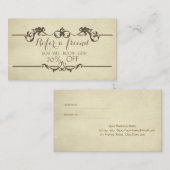 ヴィンテージスタイリッシュ紹介カード 紹介カード (正面/裏面)