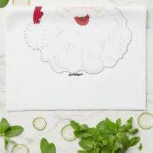 ヴィンテージスタイルいけなサンタかニース? キッチンタオル (折り畳み)