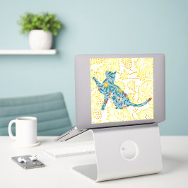 ヴィンテージスタイルおもしろいキャットラージシール シール