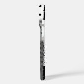 ヴィンテージスタイルおもしろいパッチワーク正方形白黒 Case-Mate iPhoneケース (裏面 / 左)