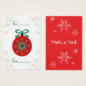 ヴィンテージスタイルお洒落ギフトカード (正面&裏面)