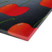 ヴィンテージスタイルさくらんぼガラス切断板 カッティングボード (角)