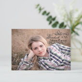 ヴィンテージスタイルと写真 – 3x5グラッド発表 招待状 (スタンド正面)