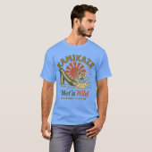 ヴィンテージスタイルのウォーターパーク カミカゼ Tシャツ (正面フル)