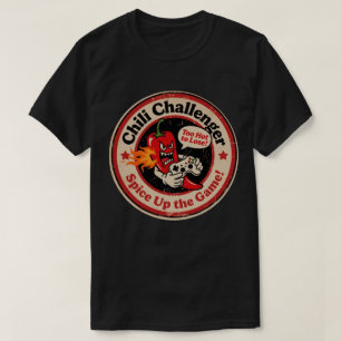 ヴィンテージスタイルのカートゥーン・チリ+コントローラー・ゲーマー Tシャツ