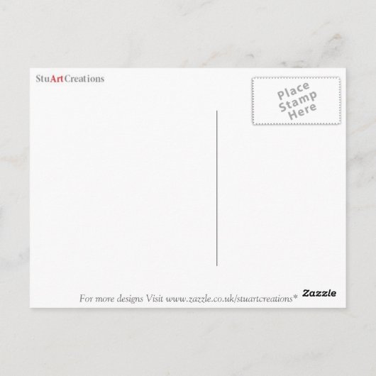 ヴィンテージスタイルのカールスコルネのハイストリートのポストカード ポストカード (裏面)