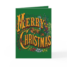 ヴィンテージスタイルのクリスマスホリデーグリーティング