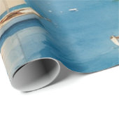 ヴィンテージスタイルのコート・ダジュール フランス旅行 ラッピングペーパー (ロールコーナー)