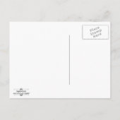 ヴィンテージスタイルのデザイン Save the Date ポストカード (裏面)