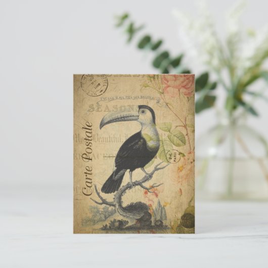 ヴィンテージスタイルのトカン フランス カルテポスタル ポストカード (スタンド正面)