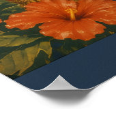 ヴィンテージスタイルのハワイアン旅行広告 ポスター (角)