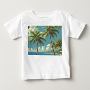 ヴィンテージスタイルのハワイ旅行 アロハ フロム ハワイ ベビーTシャツ