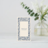 ヴィンテージスタイルのフローラフレーム感謝していソーシャルユーザーが囲む エンクロージャーカード (スタンド正面)