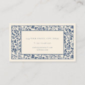 ヴィンテージスタイルのフローラ感謝していフレーム エンクロージャーカード (裏面)