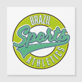 ヴィンテージスタイルのブラジルスポーツアスレチックロゴ (正面)