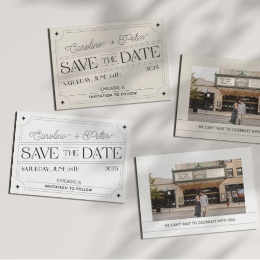 ヴィンテージスタイルのマッチボックス「Save the Date」 セーブザデート