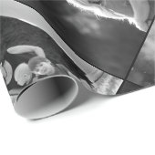 ヴィンテージスタイルのモノクロ写真コラージュを作成する ラッピングペーパー (ロールコーナー)