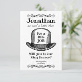 ヴィンテージスタイルのリングベアーになってくれる？ 招待状 (スタンド正面)