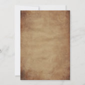 ヴィンテージスタイルの保存日付のお知らせ 招待状 (裏面)