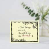 ヴィンテージスタイルの信仰ポストカード ポストカード (スタンド正面)