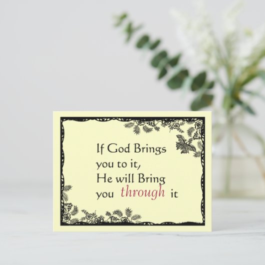 ヴィンテージスタイルの信仰ポストカード ポストカード (スタンド正面)