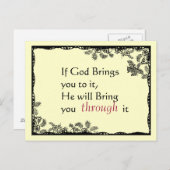 ヴィンテージスタイルの信仰ポストカード ポストカード (正面/裏面)