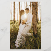 ヴィンテージスタイルの写真を使った結婚式の招待状（お手頃価格） (裏面)