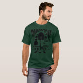 ヴィンテージスタイルの墓石 アリゾナ アメリカの歴史 Tシャツ (正面フル)