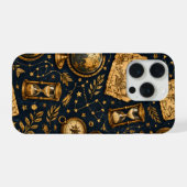 ヴィンテージスタイルの天体図&天文学模様 iPhoneケース (裏面横)