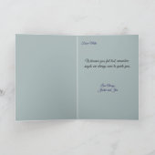 ヴィンテージスタイルの天使のグリーティングカード カード (内部)