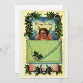 ヴィンテージスタイルの新年のご挨拶 シーズンカード (正面/裏面)