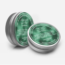 ヴィンテージスタイルの織り込み緑色ホイル石鹸化粧品 ラウンドシール