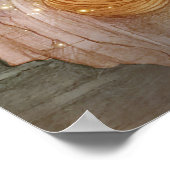 ヴィンテージスタイルの美しい王女の城の窓 ポスター (角)