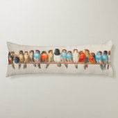 ヴィンテージスタイルの羽 ボディピロー (正面)