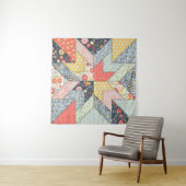 ヴィンテージスタイルの背景パターン。パッチワーク12 タペストリー (インサイチュ)