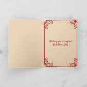 ヴィンテージスタイルの解剖学的なハート 面白いバレンタイン カード (内部)