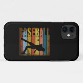 ヴィンテージスタイルの野球 Case-Mate iPhoneケース (裏面(横))