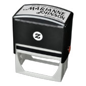 ヴィンテージスタイルの「ライブラリから」名前&場所 セルフインキングスタンプ (商品)