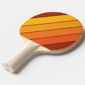 ヴィンテージスタイルはっきりしたストライプの 卓球ラケット (正面アングル)